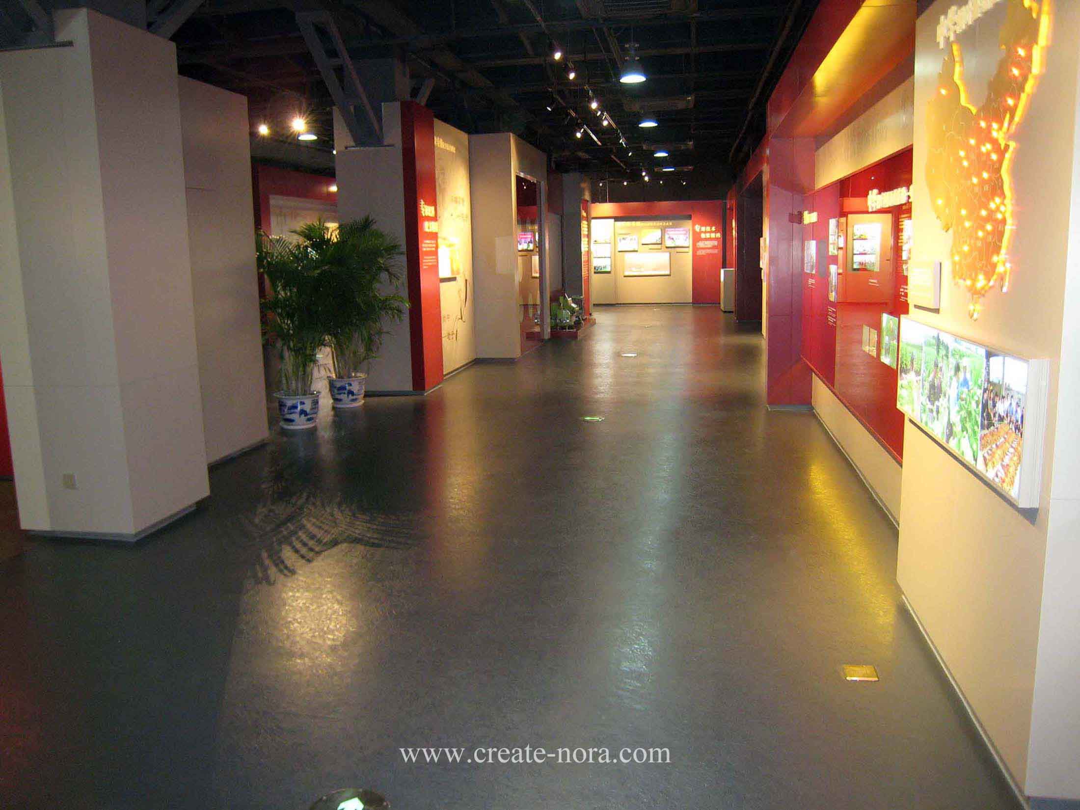 the photo of nora rubber flooring in Chunghwa Brand Culture Exhsibition Hall 7